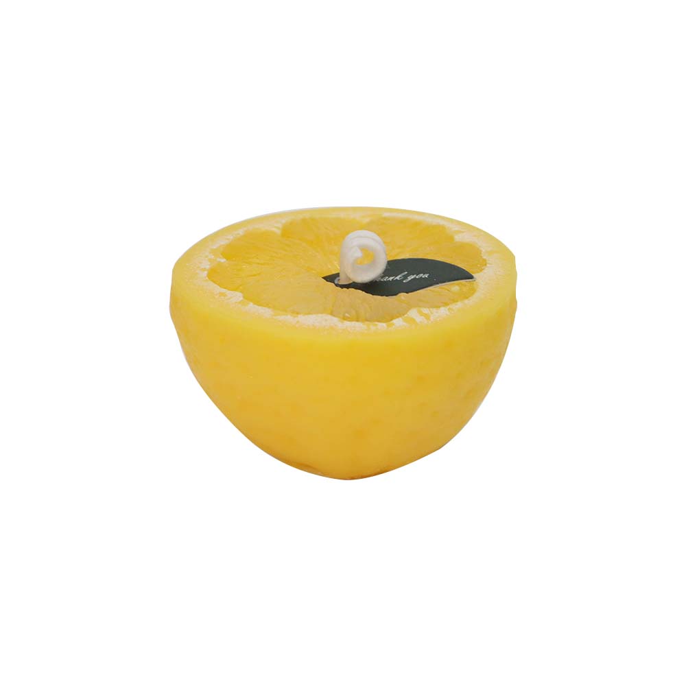 A Whole Lemon Candle and A Lemon In a Half Candle Set