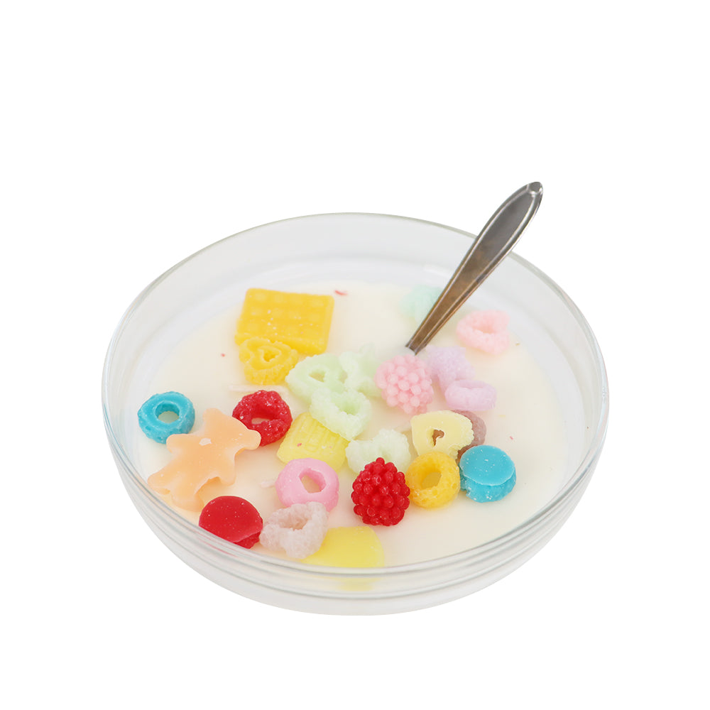 Cereal Bowl Candle - Fruit Loop Scent – Uvida Shop: Boston's first Zero  Waste Store