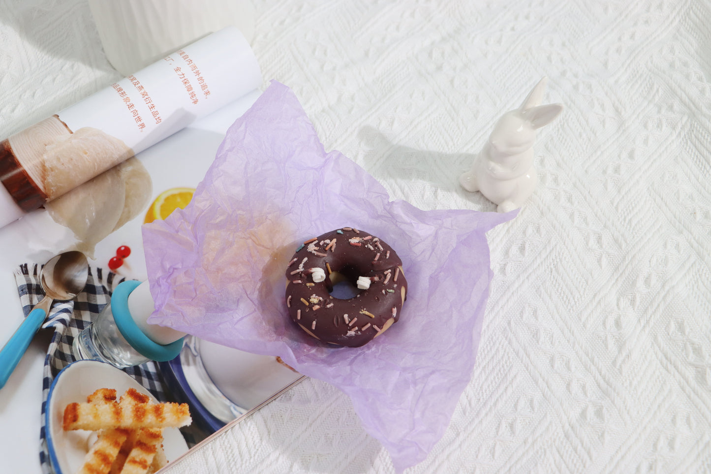 Chocolate Donut Candle