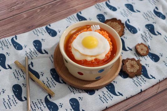 Ramen With Double Yolk Egg Candle